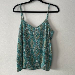 Blue Patterned Hollister Camisole
